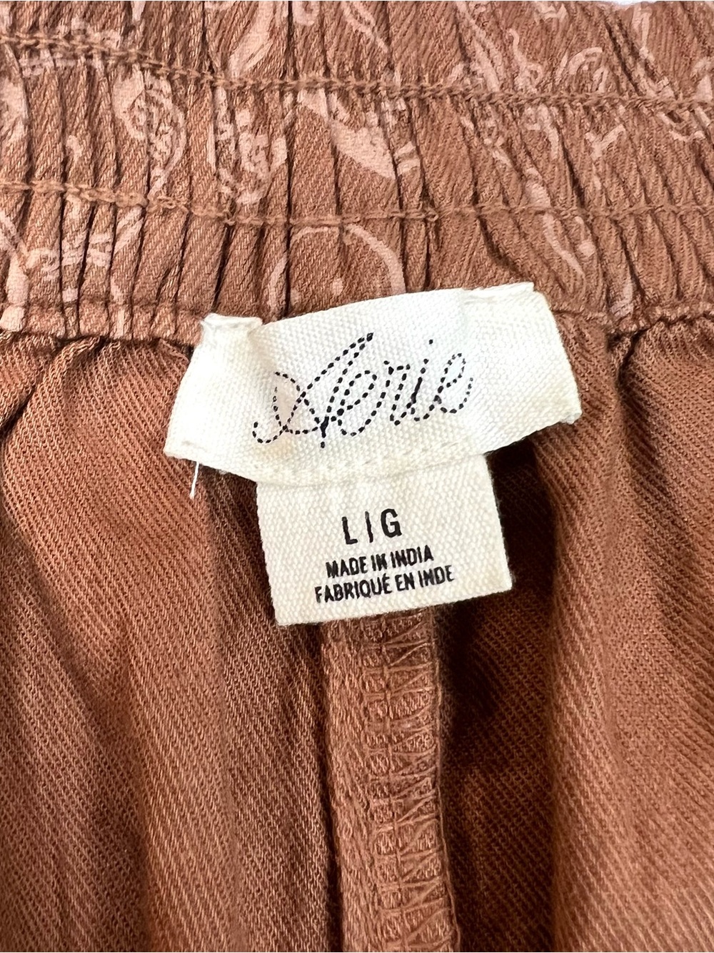 Aerie Women’s Gingerbread Print Boxer Pajama Shorts Elastic Waist Size L Holiday - Picture 7 of 11